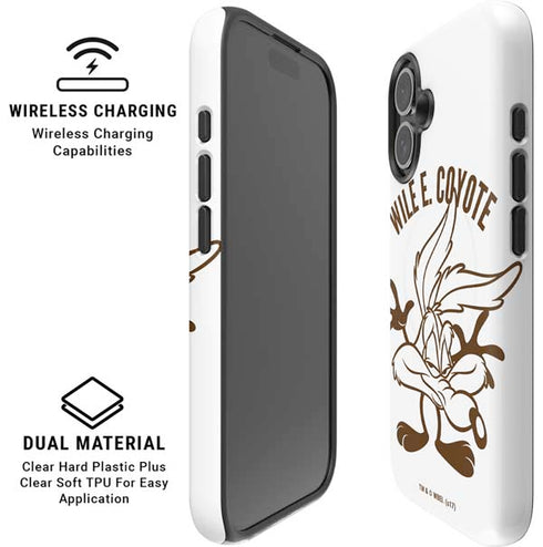 Looney Tunes Wile E Coyote Big Head iPhone 16 Magsafe Impact Case