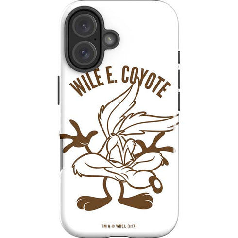 Looney Tunes Wile E Coyote Big Head iPhone 16 Plus Impact Case