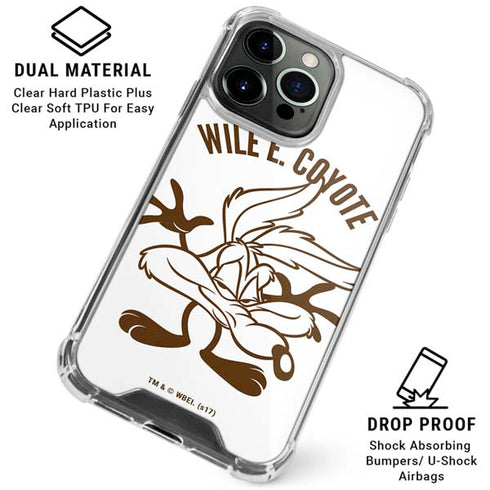 Looney Tunes Wile E Coyote Big Head iPhone 16 Pro Clear Case