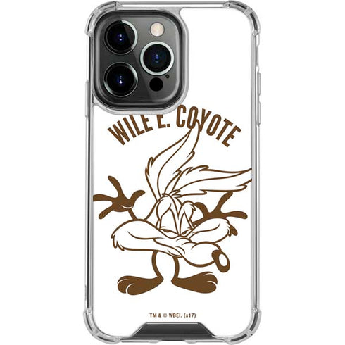 Looney Tunes Wile E Coyote Big Head iPhone 16 Pro Max Clear Case