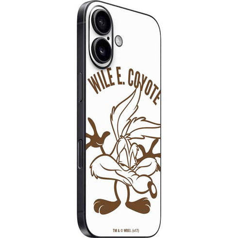 Looney Tunes Wile E Coyote Big Head iPhone 16 Skin