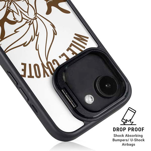 Looney Tunes Wile E Coyote Big Head iPhone 16e Kickstand Case