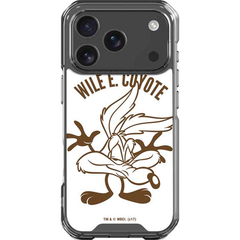 Looney Tunes Wile E Coyote Big Head iPhone 18 Pro Clear Case