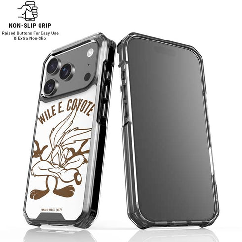 Looney Tunes Wile E Coyote Big Head iPhone 18 Pro Clear Case