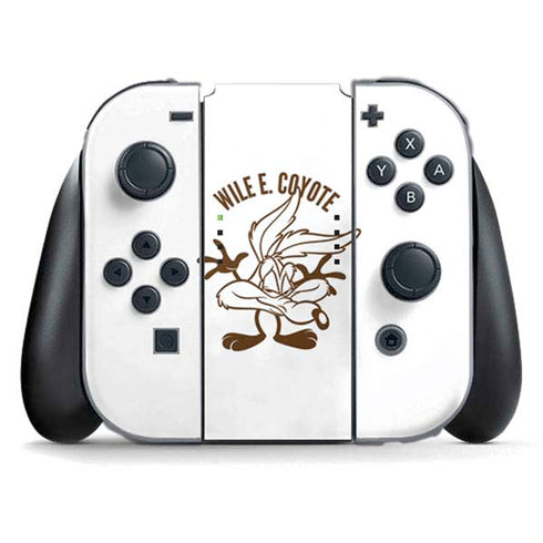 Looney Tunes Wile E Coyote Big Head Nintendo Switch (2017-2021) Joy-Con Controller Skin