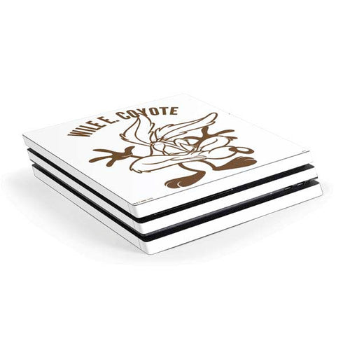 Looney Tunes Wile E Coyote Big Head PS4 Pro Console Skin