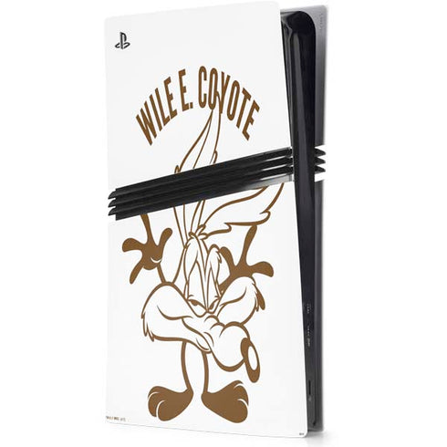 Looney Tunes Wile E Coyote Big Head PS5 Pro Console Skin