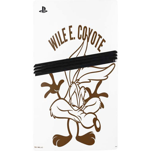 Looney Tunes Wile E Coyote Big Head PS5 Pro Console Skin