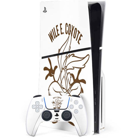 Looney Tunes Wile E Coyote Big Head PlayStation PS5 Skins