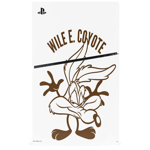 Looney Tunes Wile E Coyote Big Head PS5 Slim Digital Edition Console Skin