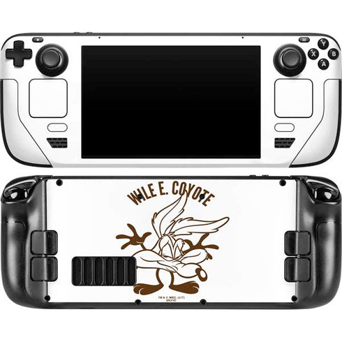 Looney Tunes Wile E Coyote Big Head Steam Deck Handheld Gaming Computer OLED Skin