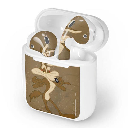 Looney Tunes Wile E Coyote Double Apple AirPods Skin