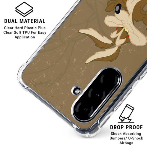 Looney Tunes Wile E Coyote Double Galaxy A36 5G Clear Case