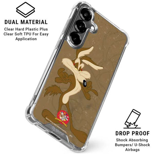 Looney Tunes Wile E Coyote Double Galaxy S26 Clear Case