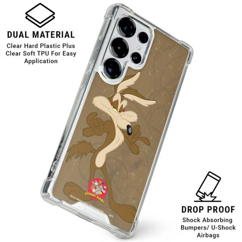 Looney Tunes Wile E Coyote Double Galaxy S26 Ultra Clear Case