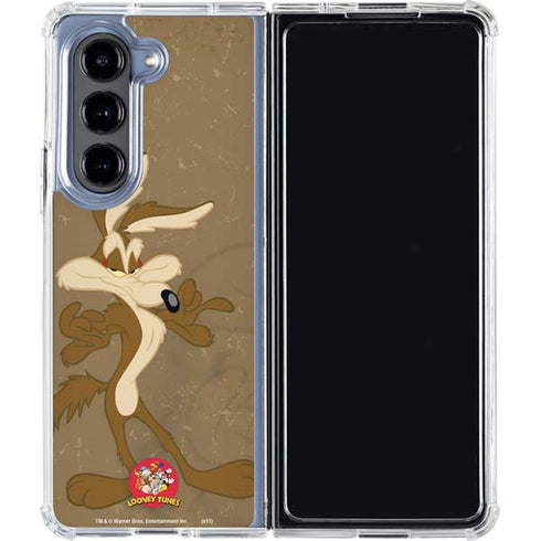 Looney Tunes Wile E Coyote Double Galaxy Z Fold5 5G Clear Case