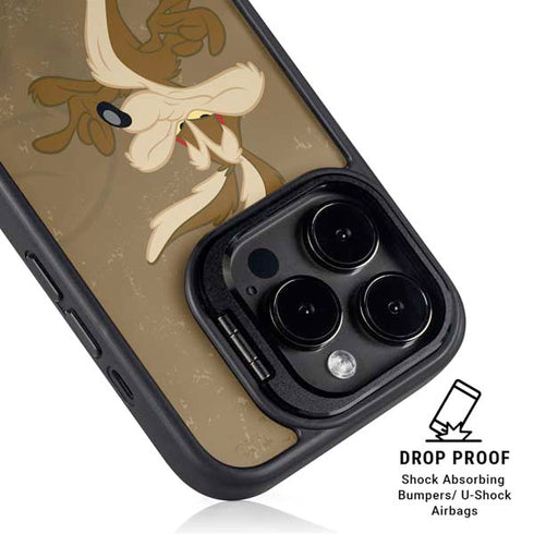 Looney Tunes Wile E Coyote Double iPhone 15 Pro Kickstand Case