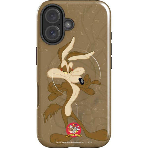 Looney Tunes Wile E Coyote Double iPhone 16 Plus Magsafe Impact Case