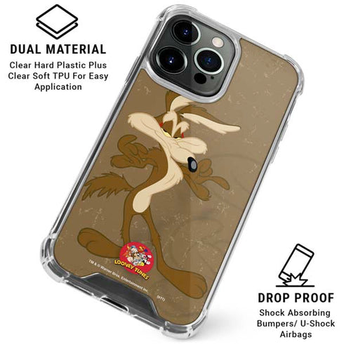 Looney Tunes Wile E Coyote Double iPhone 16 Pro Clear Case