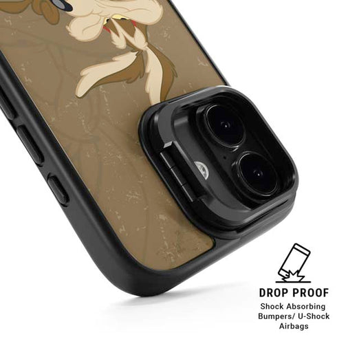 Looney Tunes Wile E Coyote Double iPhone 17 Kickstand Case
