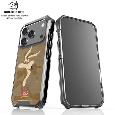 Looney Tunes Wile E Coyote Double iPhone 17 Pro Max Clear Case