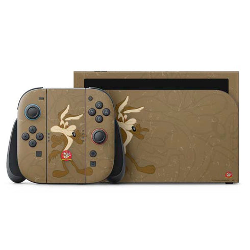 Looney Tunes Wile E Coyote Double Nintendo Switch 2 (2025) with Joy-Con Skin