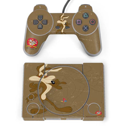 Looney Tunes Wile E Coyote Double PlayStation Classic Bundle Skin