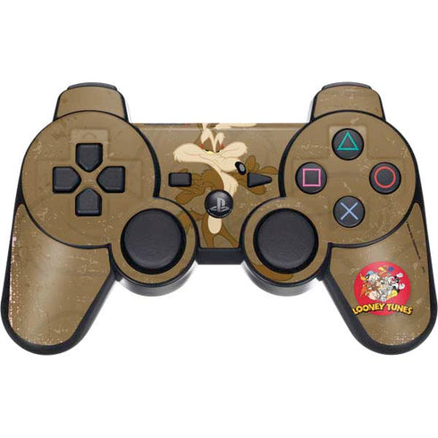 Looney Tunes Wile E Coyote Double PS3 Dual Shock wireless controller Skin