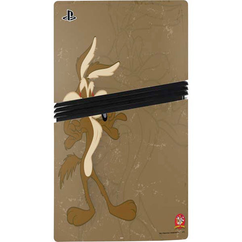 Looney Tunes Wile E Coyote Double PS5 Pro Disk Console Skin