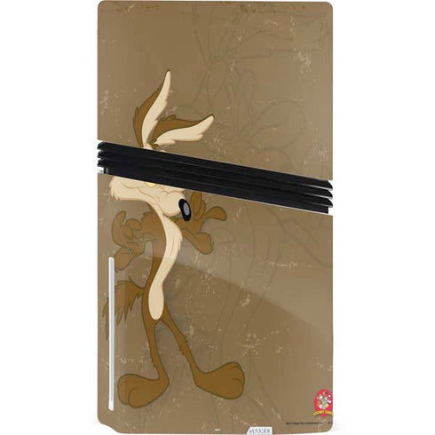 Looney Tunes Wile E Coyote Double PS5 Pro Disk Console Skin