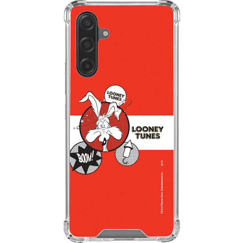 Looney Tunes Wile E Coyote Red Stripes Galaxy A17 Clear Case