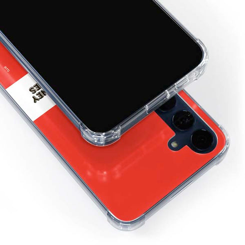Looney Tunes Wile E Coyote Red Stripes Galaxy A55 5G Clear Case