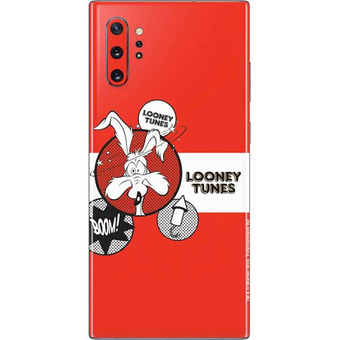 Looney Tunes Wile E Coyote Red Stripes Galaxy Note 10 Plus Skin