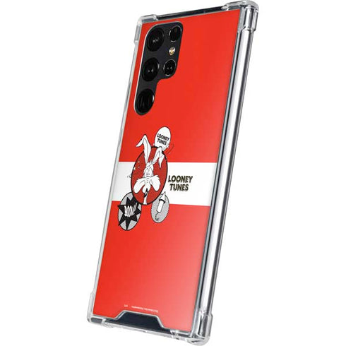 Looney Tunes Wile E Coyote Red Stripes Galaxy S23 Ultra Clear Case