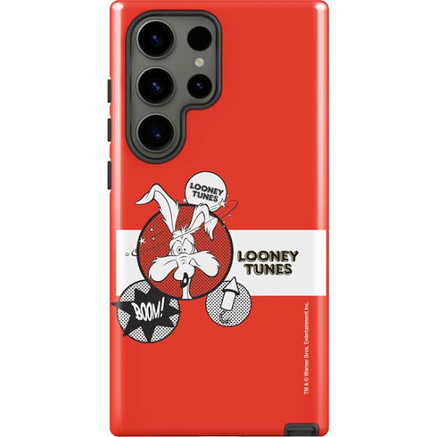 Looney Tunes Wile E Coyote Red Stripes Galaxy S23 Ultra Pro Case
