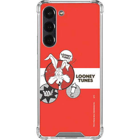 Looney Tunes Wile E Coyote Red Stripes Galaxy S24 FE Clear Case