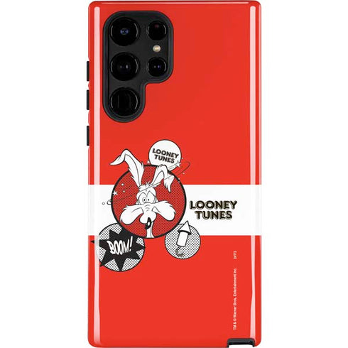 Looney Tunes Wile E Coyote Red Stripes Galaxy S25 Ultra Impact Case