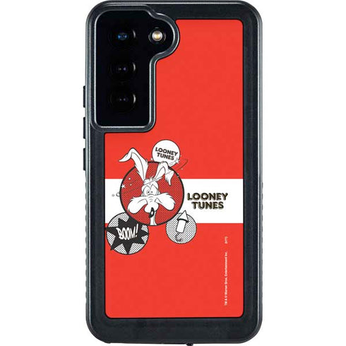 Looney Tunes Wile E Coyote Red Stripes Galaxy S24 Waterproof Case