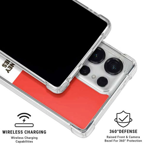 Looney Tunes Wile E Coyote Red Stripes Galaxy S25 Ultra Clear Case