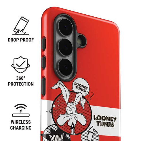 Looney Tunes Wile E Coyote Red Stripes Galaxy S26 Impact Case