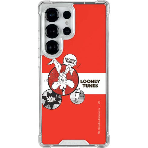 Looney Tunes Wile E Coyote Red Stripes Galaxy S26 Ultra Clear Case