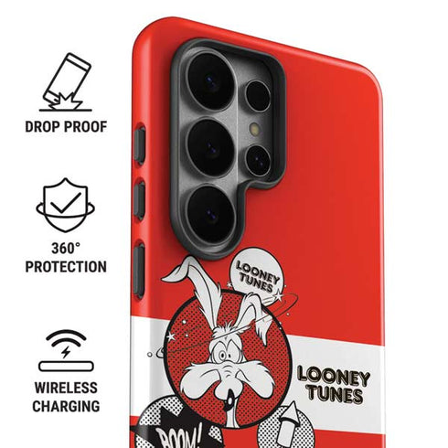 Looney Tunes Wile E Coyote Red Stripes Galaxy S26 Ultra Impact Case