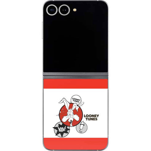 Looney Tunes Wile E Coyote Red Stripes Galaxy Z Flip6 Skin