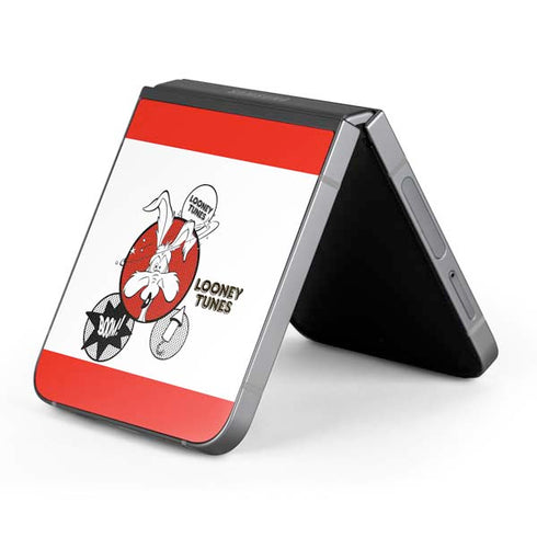 Looney Tunes Wile E Coyote Red Stripes Galaxy Z Flip6 Skin