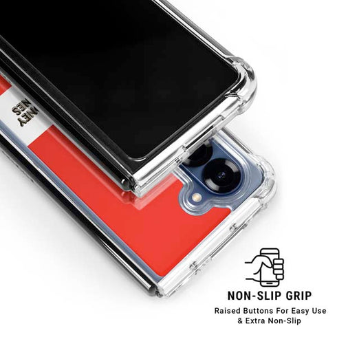 Looney Tunes Wile E Coyote Red Stripes Galaxy Z Fold6 Clear Case