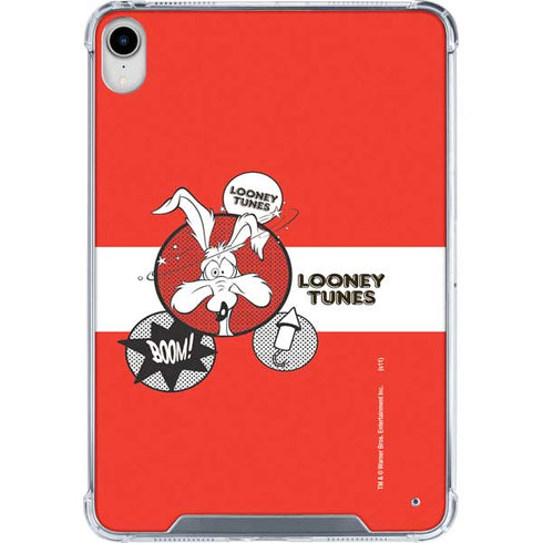 Looney Tunes Wile E Coyote Red Stripes iPad 11th Gen (2025) Clear Case