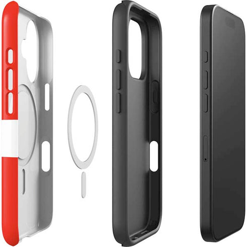 Looney Tunes Wile E Coyote Red Stripes iPhone 16 Magsafe Impact Case