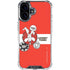 Looney Tunes Wile E Coyote Red Stripes iPhone 16 Plus Clear Case