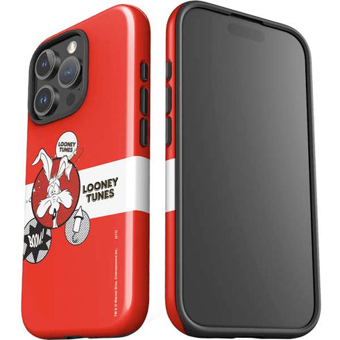 Looney Tunes Wile E Coyote Red Stripes iPhone 16 Pro Impact Case