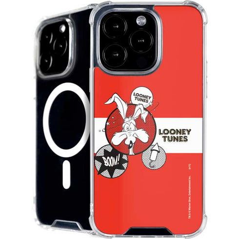 Looney Tunes Wile E Coyote Red Stripes iPhone 16 Pro MagSafe Case